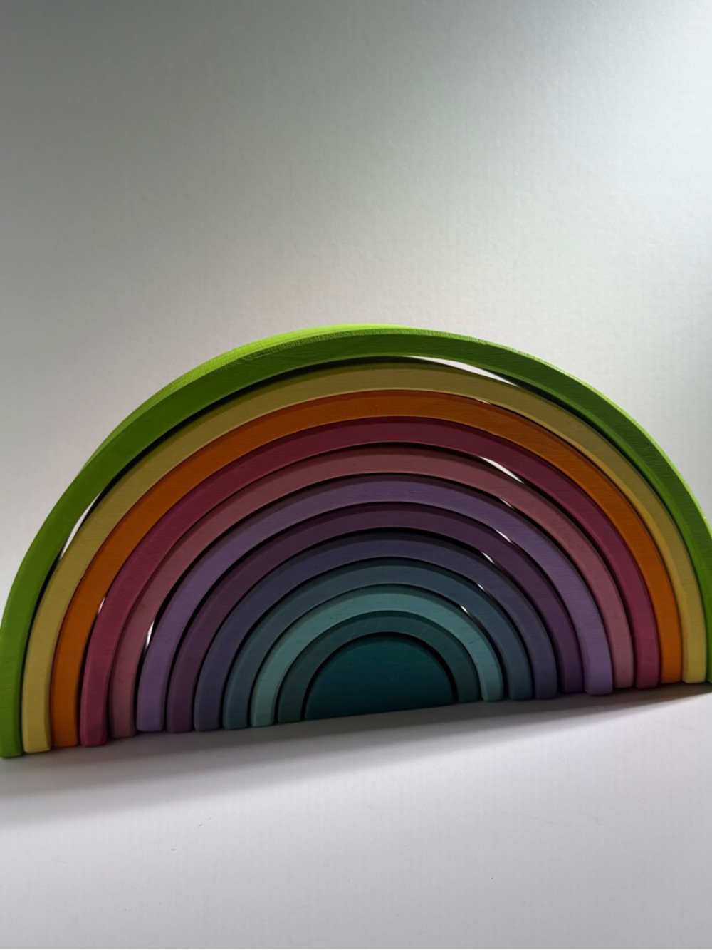 Colorful Wooden Rainbow Stacker - Picture 7 of 10